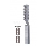 Pieptene brici de filat parul cu maner din plastic Cod 001